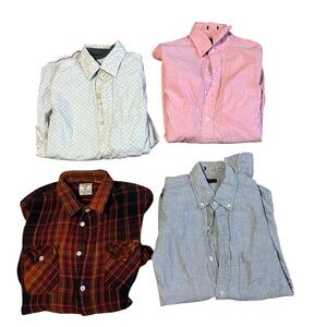 J. Crew Button-Up Shirt Collection - Cream, Pink, Red, Gray